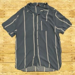 NWOT Vintage Remastered Vertical Striped Button Up Shirt